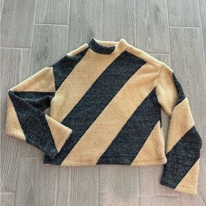 MAEVE ANTHROPOLOGIE Mock Neck Fuzzy Soft Sweater Size XS NWOT